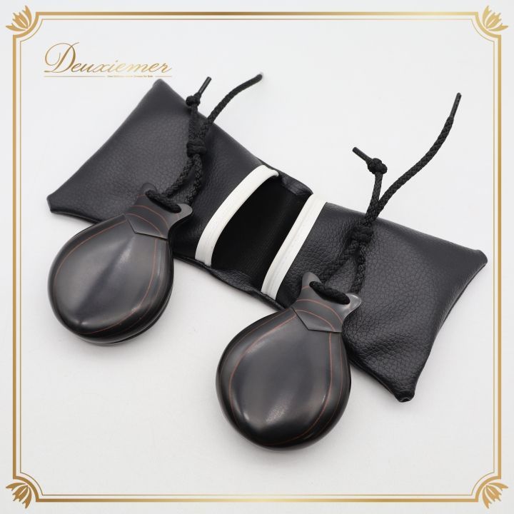 フラメンコ パリージョ カスタネット ブラック系 CASTANUELAS DEL SUR