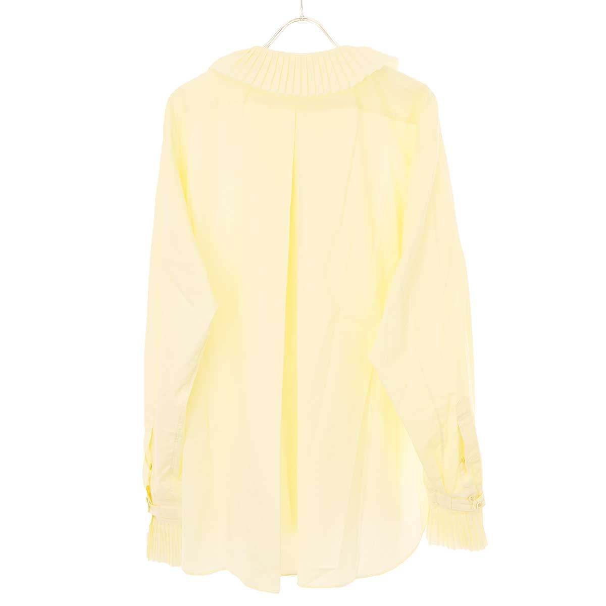 JUN MIKAMI ジュンミカミ 23SS PLEATS COLLAR SHIRT プリーツカラー 