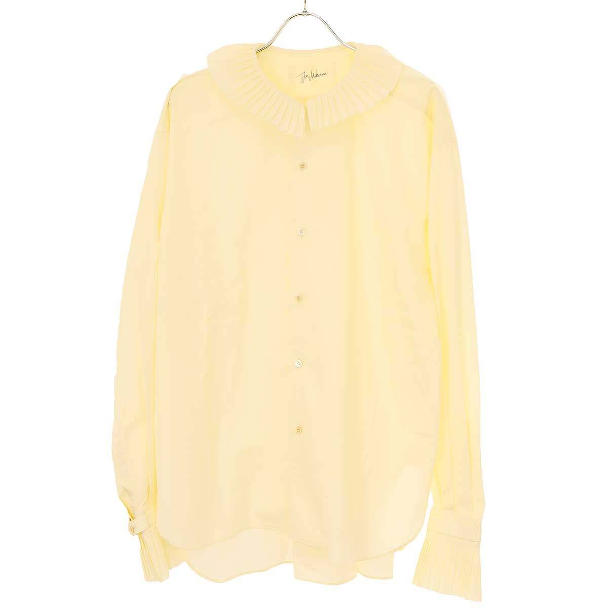 JUN MIKAMI ジュンミカミ 23SS PLEATS COLLAR SHIRT プリーツカラー 