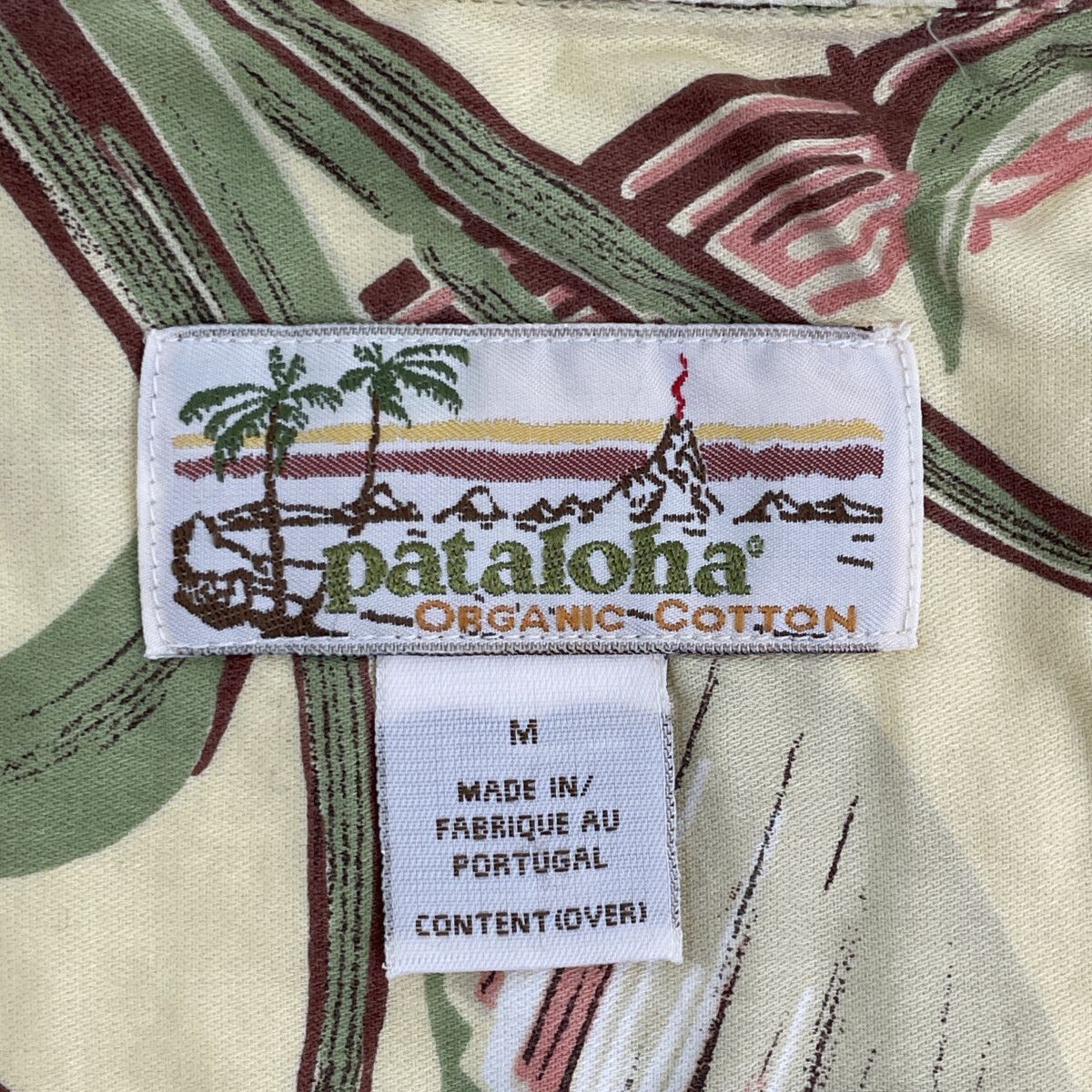 patagonia パタゴニア pataloha 52539 ｲｴﾛｰ ｺｯﾄﾝ ｻﾄｳｷﾋﾞ ｱﾛﾊｼｬﾂ M