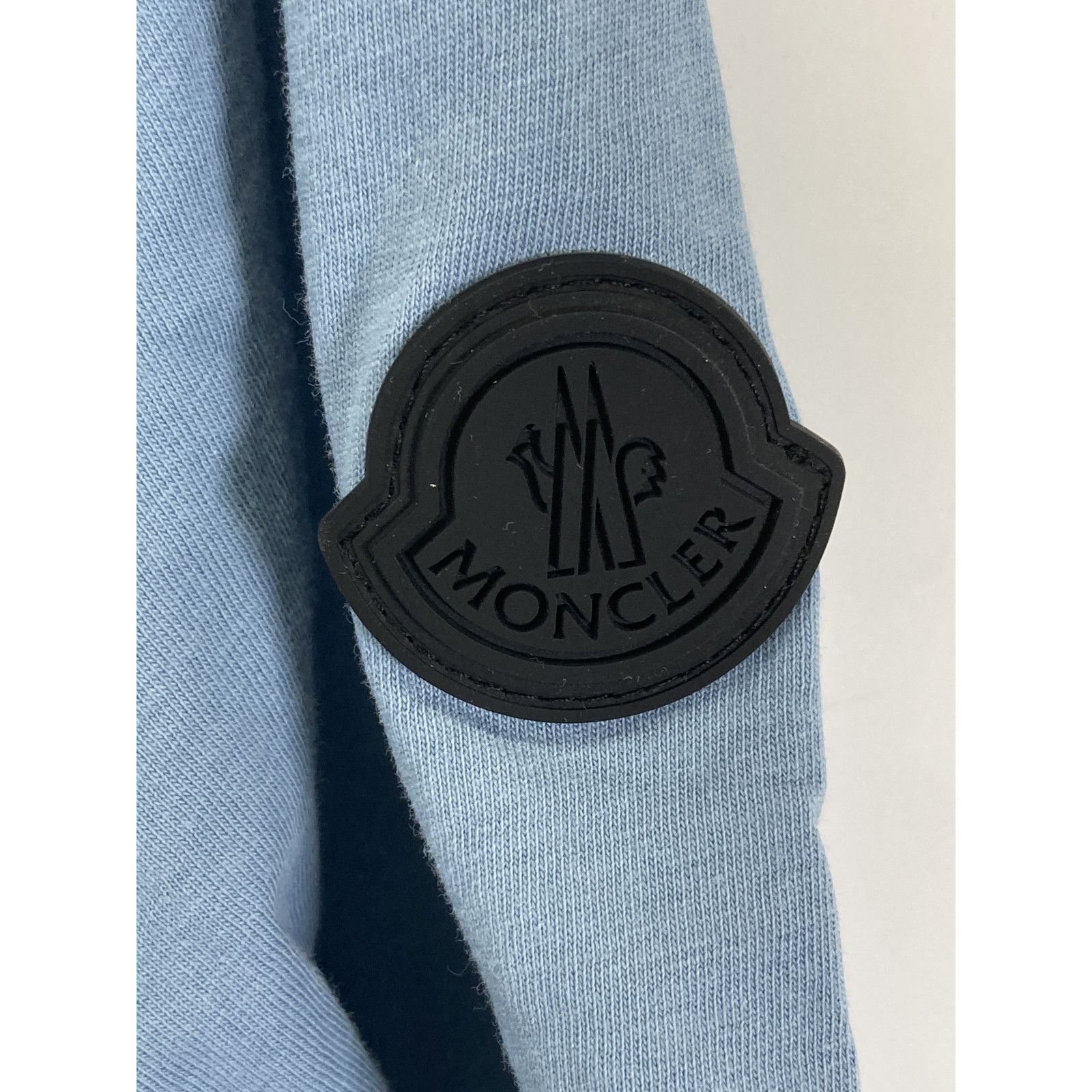 MONCLER モンクレール ﾗｲﾄﾌﾞﾙｰ 22年 ﾛｺﾞ 半袖Tｼｬﾂ Ⅿ 【公式通販】