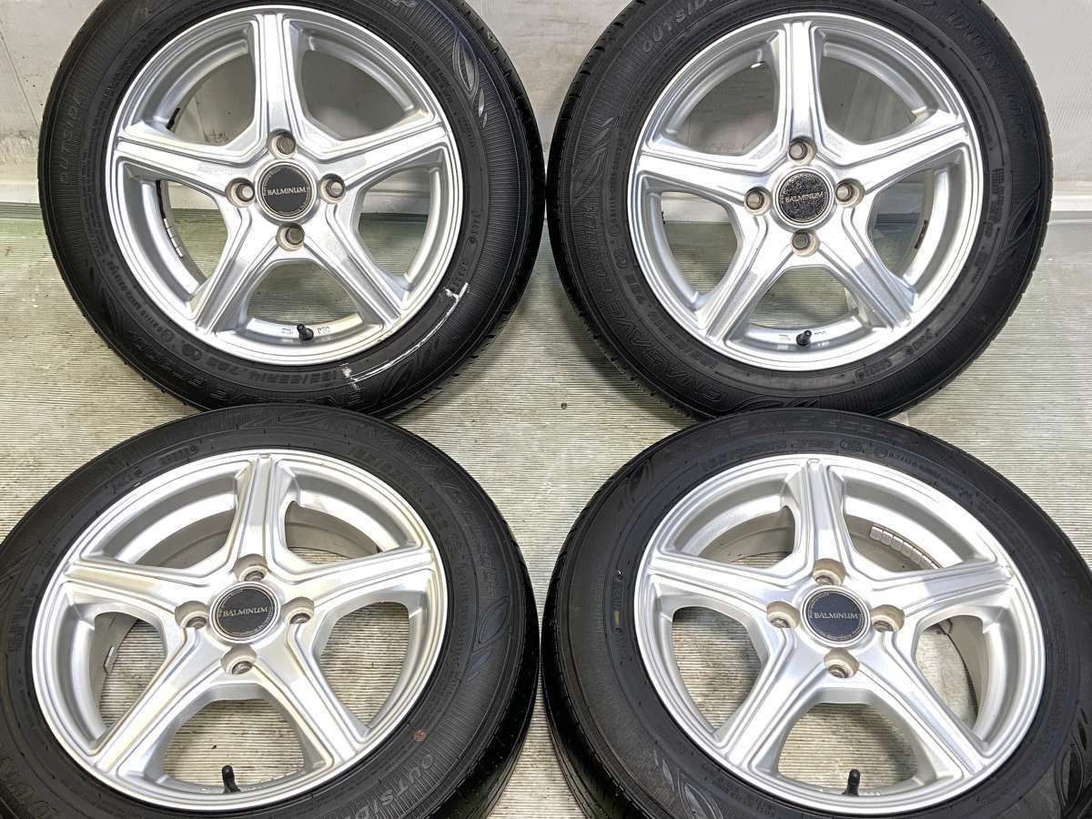 165/65R14 ダンロップ エナセーブ EC300+ BALMINUM 14x5.5 45 100-4穴