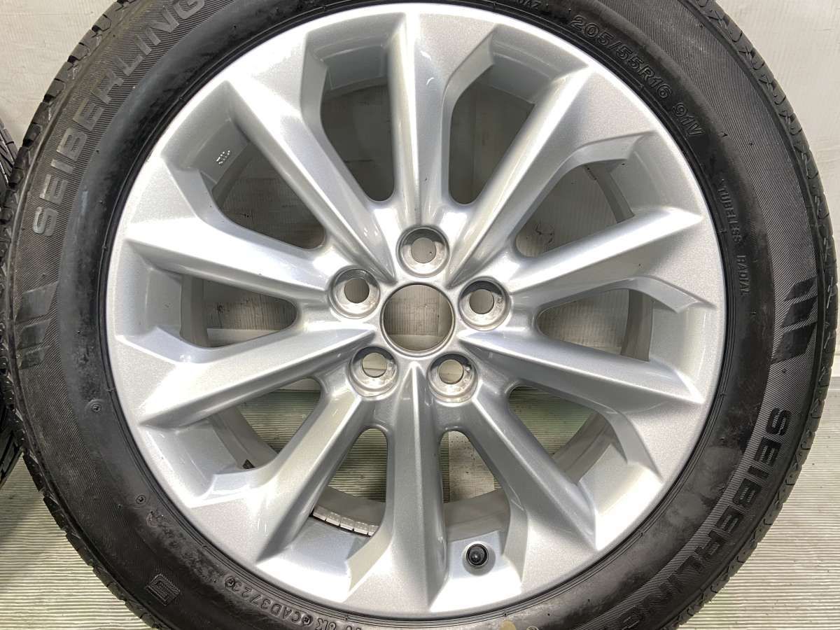 205/55R16 セイバーリング SL201 トヨタ純正 16x7.0 50 100-5穴 中古