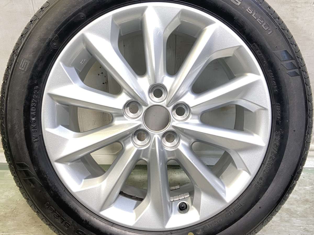 205/55R16 セイバーリング SL201 トヨタ純正 16x7.0 50 100-5穴 中古