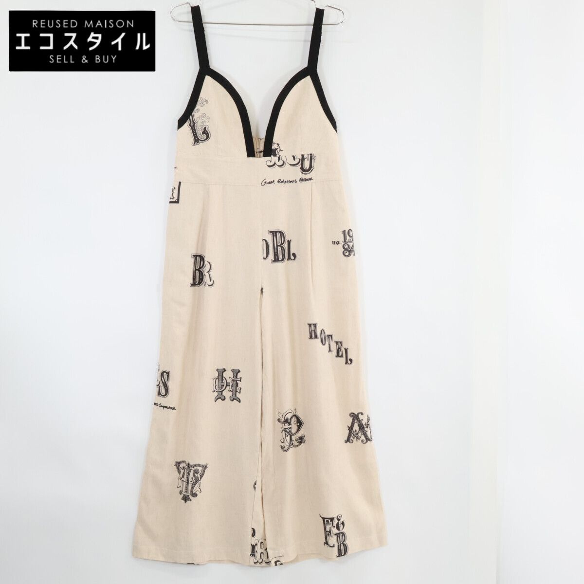 THOMAS MAGPIE トーマスマグパイ ﾍﾞｰｼﾞｭ×ﾌﾞﾗｯｸ ﾘﾈﾝ ｻﾛﾍﾟｯﾄ 36 - メルカリ