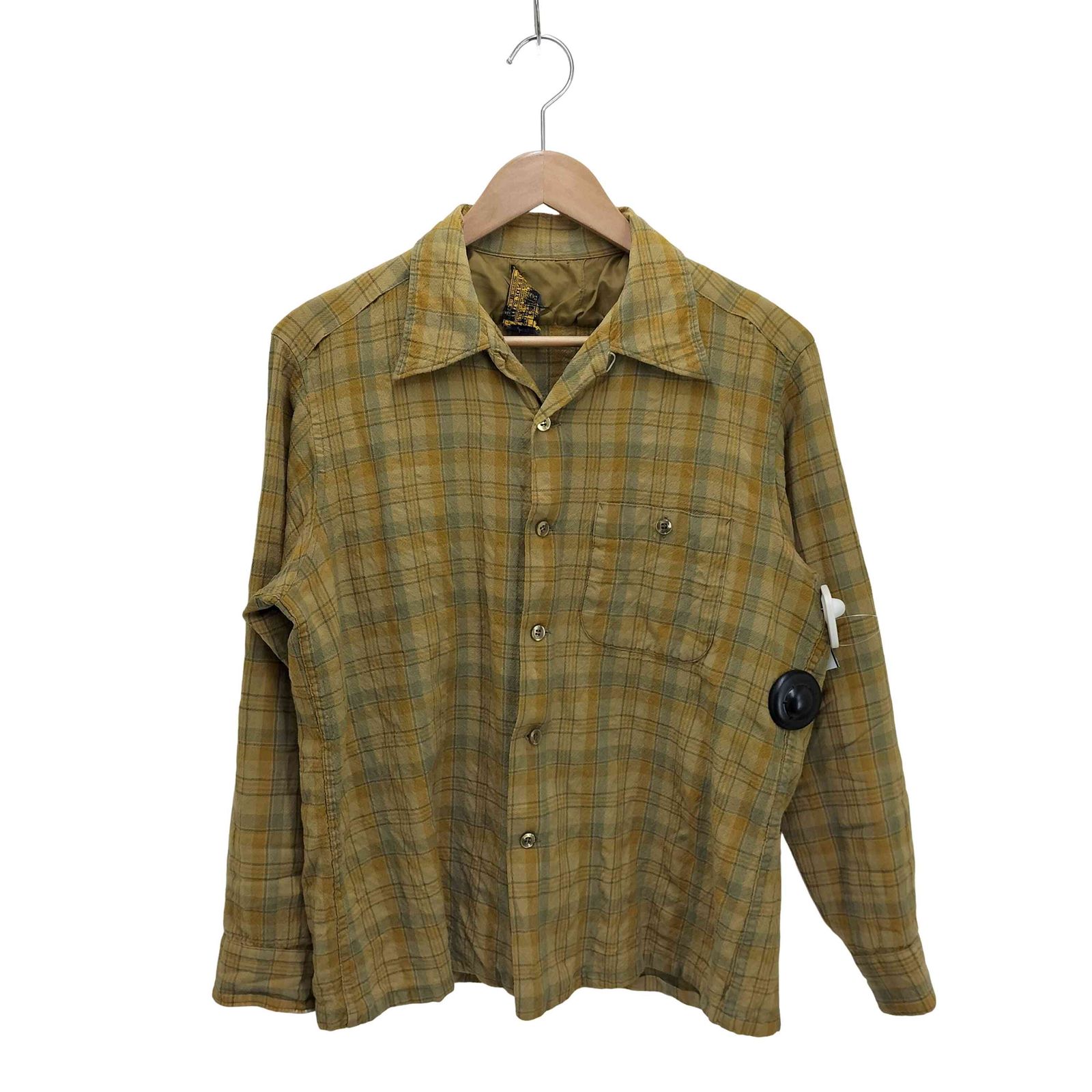 50s ペンドルトン　黒白　ボードシャツ　ウール　開襟　ボックス　ヴィンテージ ペンドルトン PENDLETON 50S SIR PENDLETON ボードシャツ 開襟 ウール