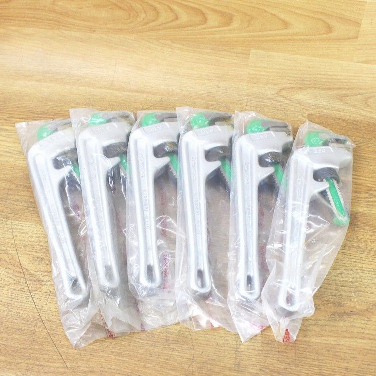 スーパーツール EW350 アルミ製 23度 エンドパイプレンチ 350mm 6本組 パイレン