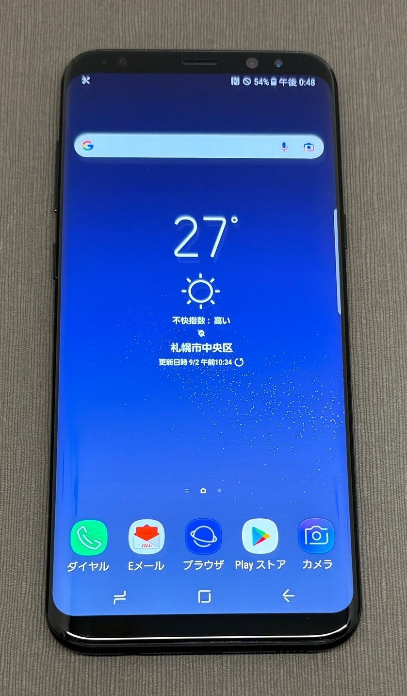 Galaxy S8+ 64GB ミッドナイトブラック au -HD155- Galaxy 64GB