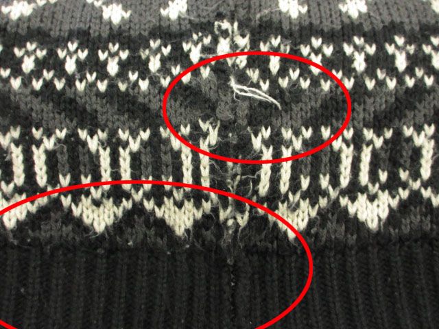 バンソン VANSON カウチン ニット カーディガン ジップ スカル ドクロ