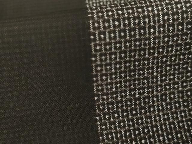 平和屋着物○銀座もとじ 本場大島紬 100亀甲 間道 正絹 逸品 未使用