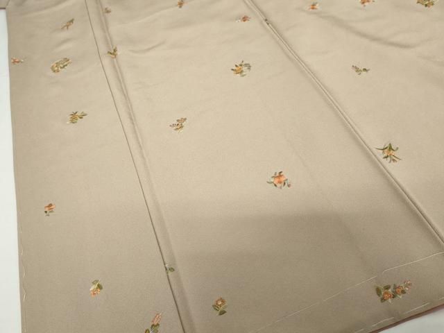 平和屋着物●上質な小紋　総刺繍　花丸文　金糸　銀座おゝぎ屋扱い　正絹　逸品　未使用　AABG7997cs 平和屋着物○上質な小紋 総刺繍 花丸文 金糸 銀座おゝぎ屋扱い 正絹
