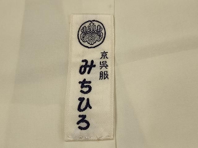 平和屋着物●本場染大島紬　訪問着　割付き風景文　鮫小紋柄　銀彩　正絹　逸品　AABH5807ck 平和屋着物○本場染大島紬 訪問着 割付き風景文 鮫小紋柄 銀彩 正絹