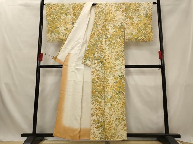 平和屋着物▽小紋 反物 着尺 草木ジャワ更紗 鬼しぼ縮緬 逸品 未使用 平和屋着物▽小紋 反物 着尺 草木ジャワ更紗 鬼しぼ縮緬 逸品 未使用