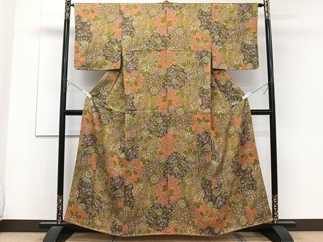 平和屋着物○こむさでもーど・COMME CA DU MODE 小紋 破れ色紙