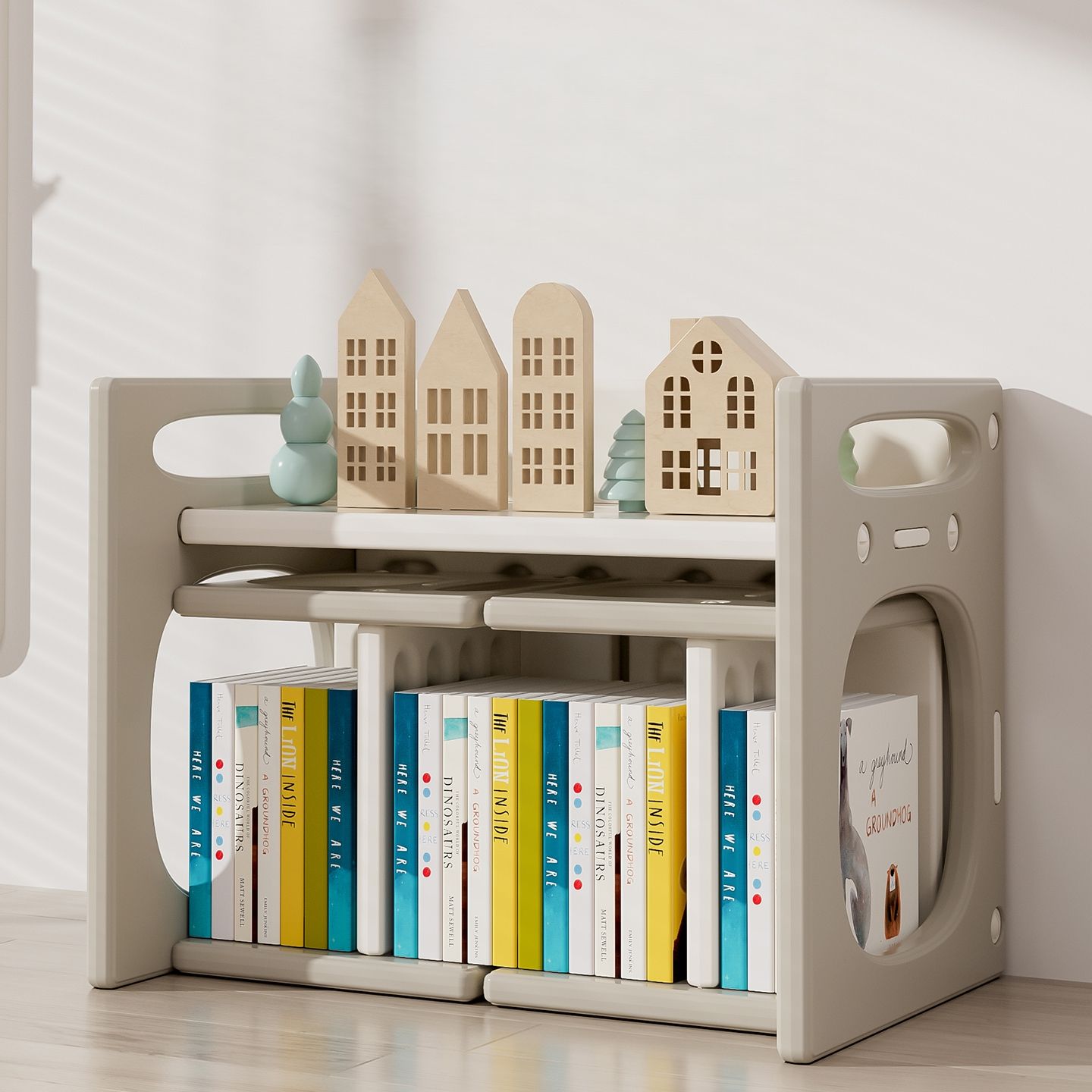 全新品 【グレー】デスク&チェア3点セット 子供用テーブル 子供机 