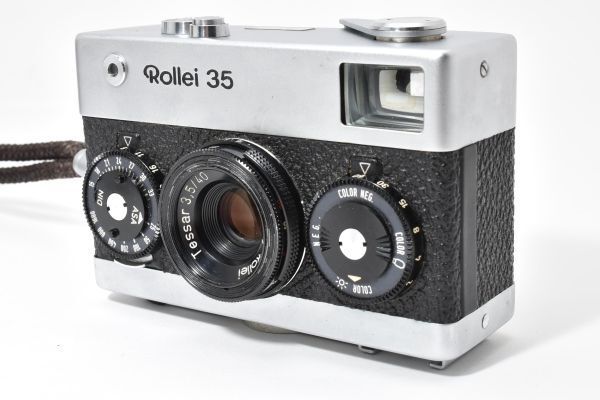 □美品□ローライ Rollei 35 Carl Zeiss Tessar 40mm F3.5 シルバー