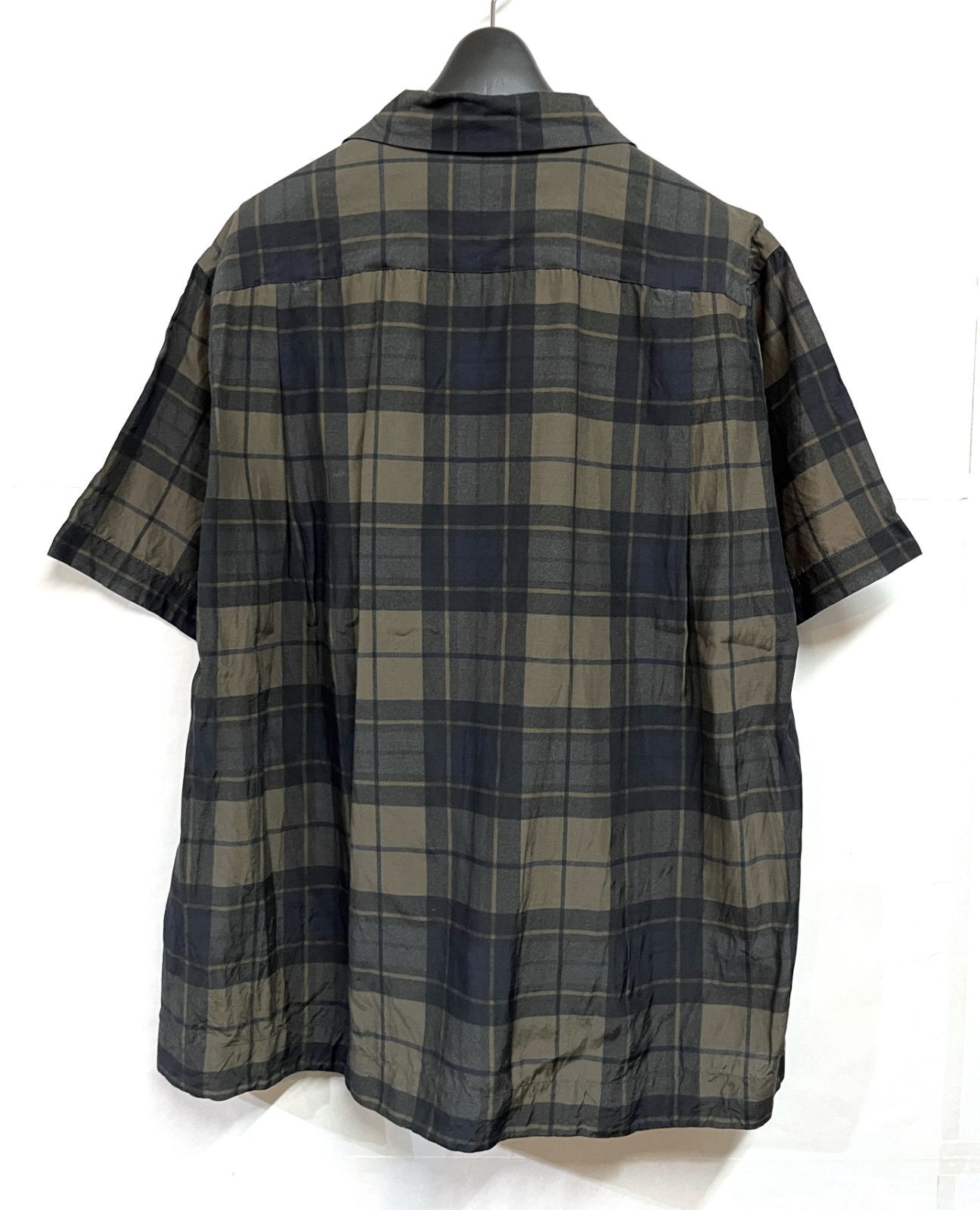 25SS sacai｜サカイ Plaid Print Shirt オープンカラー チェック 半袖
