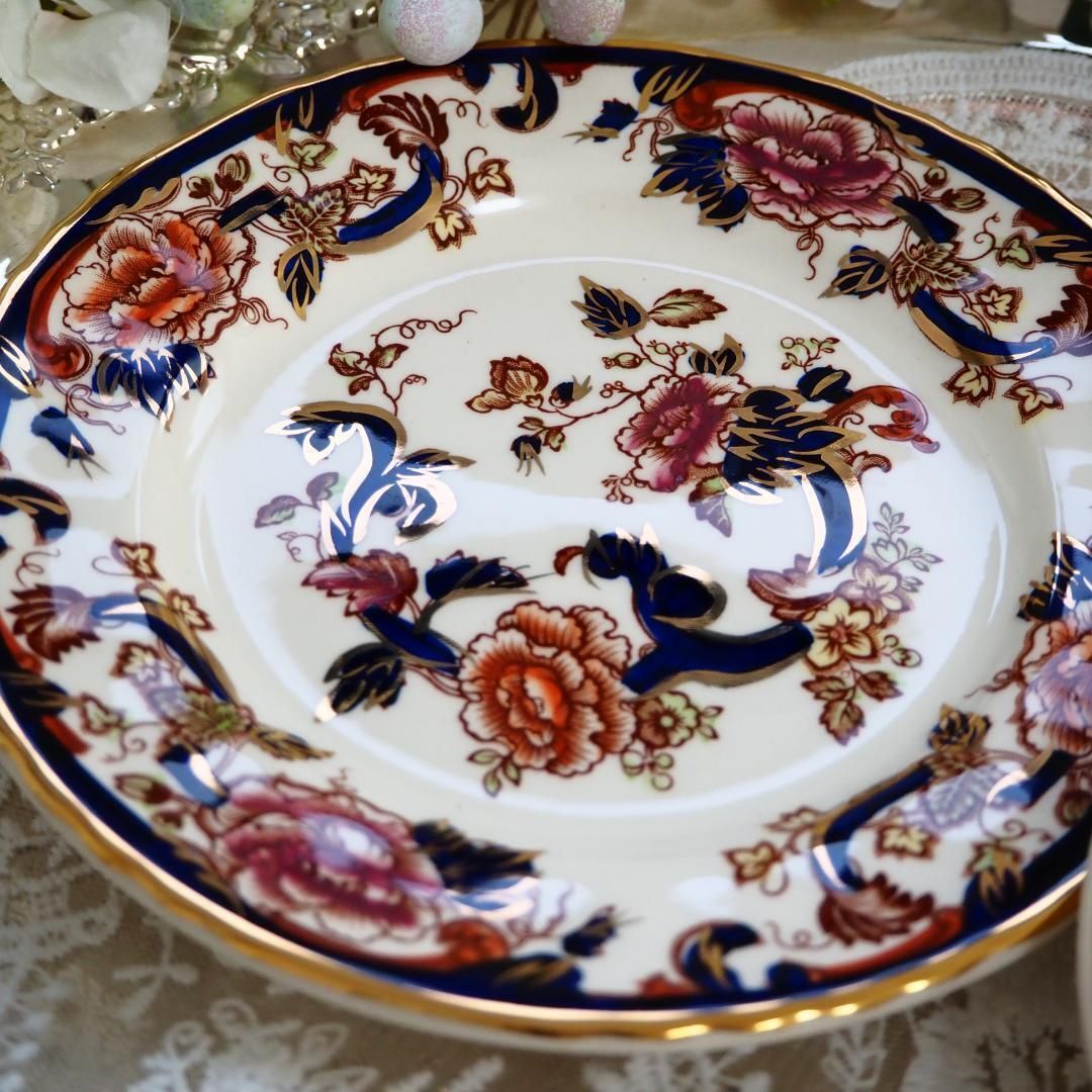 美品 英国メイソンズMason's ブルーマンダレイ トリオ カップ