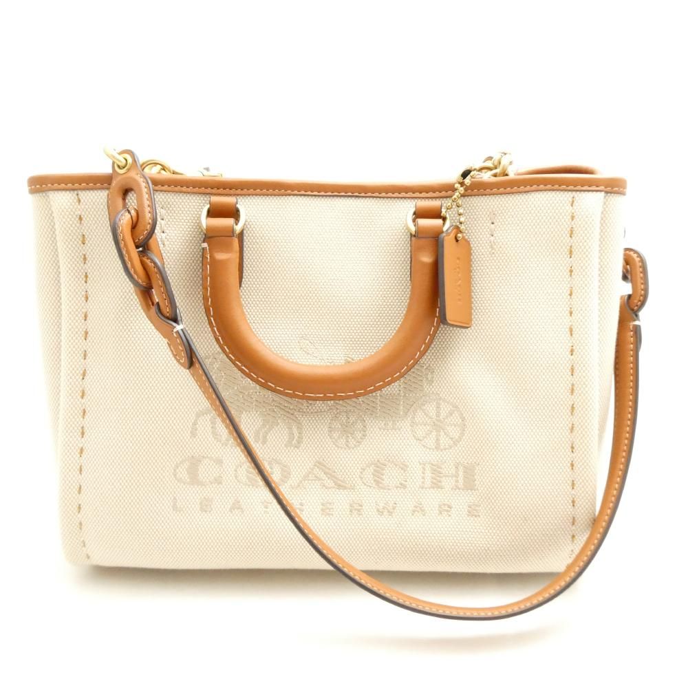 美品 COACH コーチ CJ811 リーストート28 トートバッグ 1点 キャンバス 