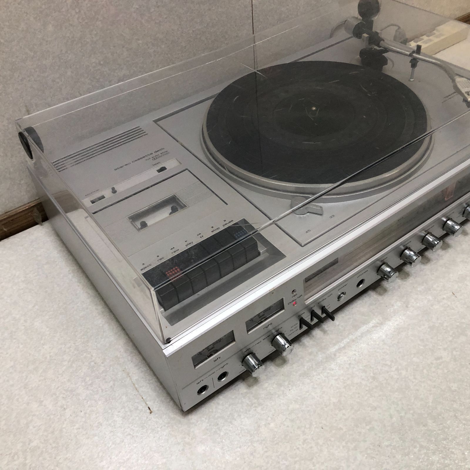 東芝「SM‑2950C」フルオートレコードプレーヤー スピーカー 250705 東芝「SM‑2950C」フルオートレコードプレーヤー スピーカー 250705