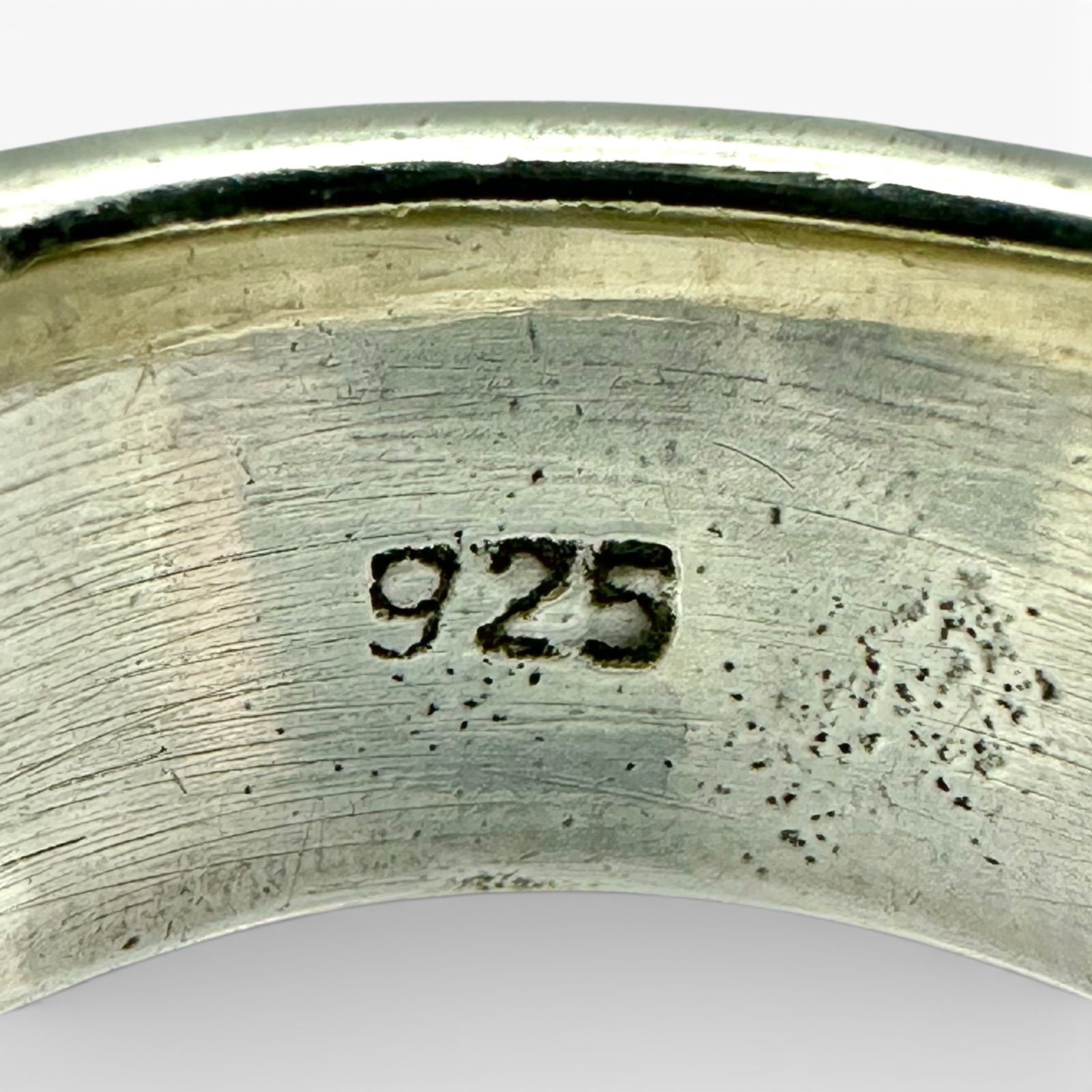 圧倒的存在感】パイソンレザー 本革 Silver 925 刻印 80s Vintage 