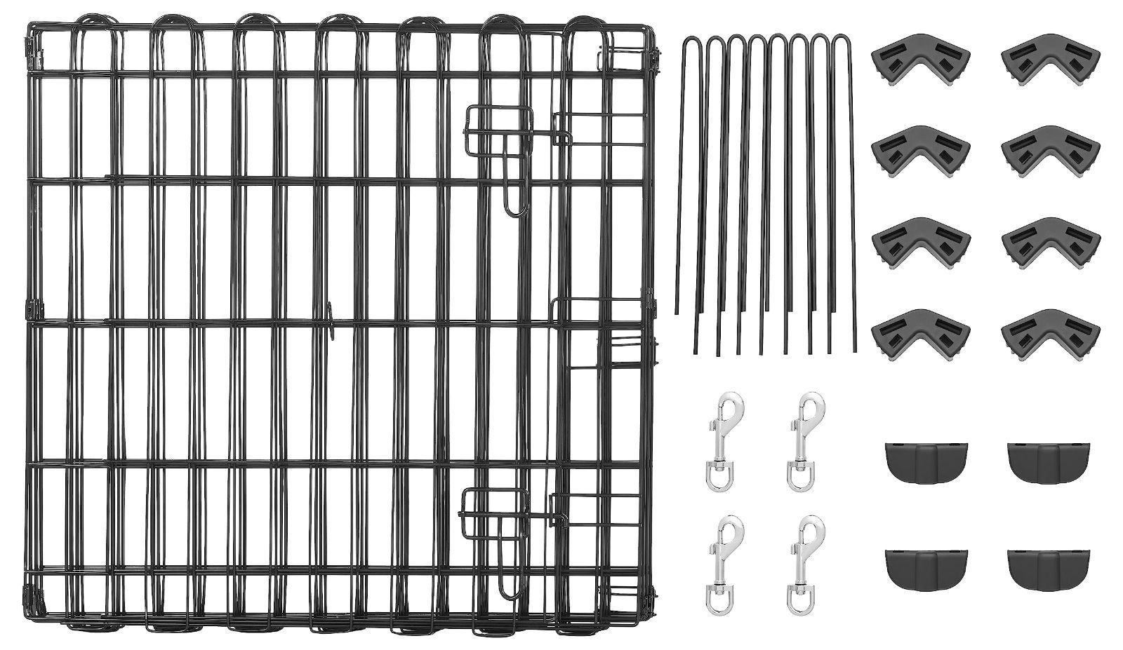 ペットフェンス 犬用 折りたたみ可能 金属製 ペットサークル ゲート