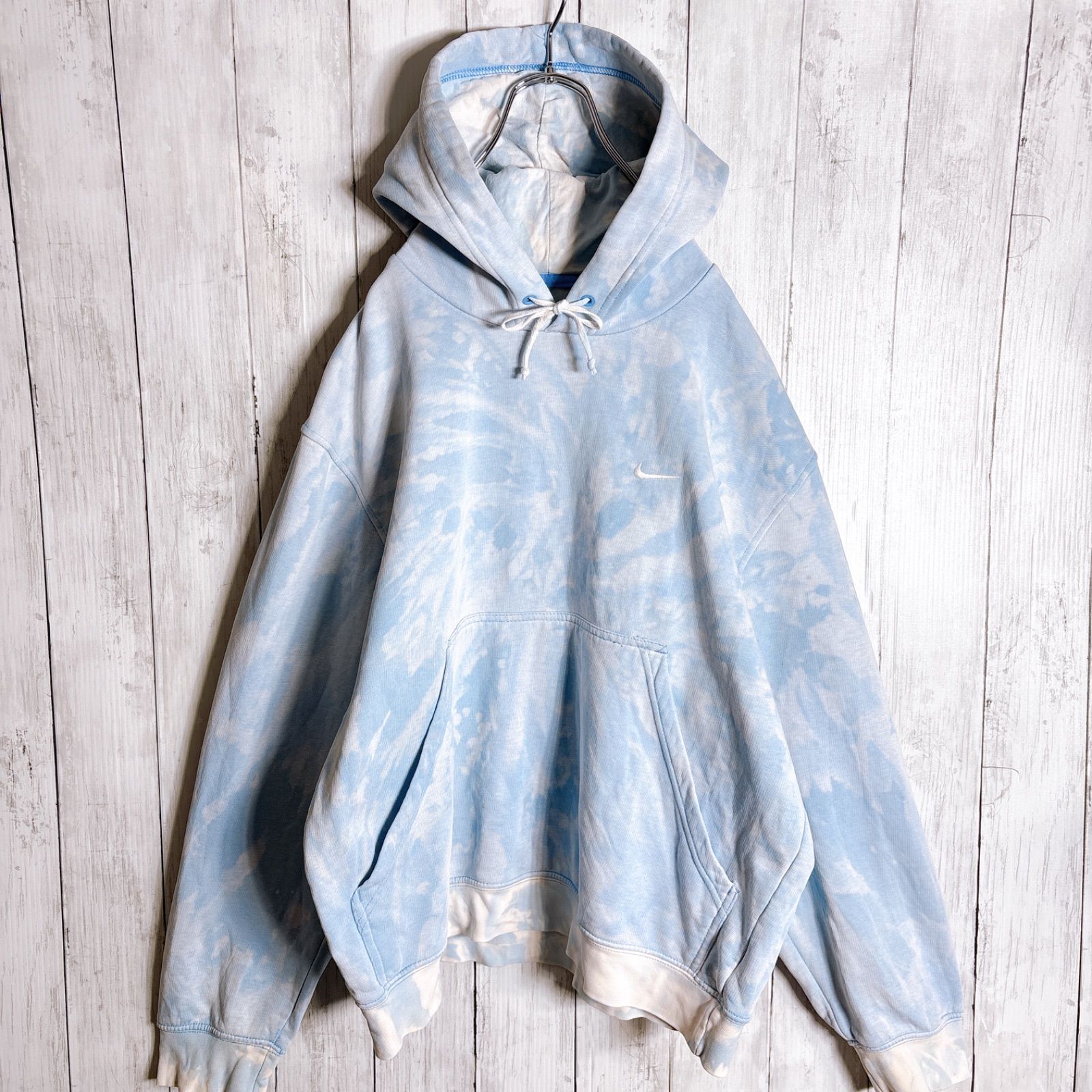 海外モデル】00s Vintage NIKE Sweat Hoodie Parka ナイキ タイダイ 