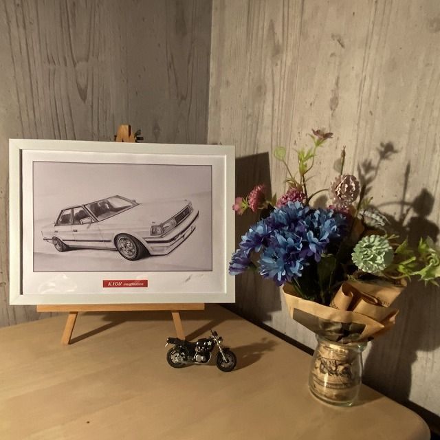 トヨタ GX71チェイサー 【鉛筆画】 名車 旧車 ノスタルジックカー