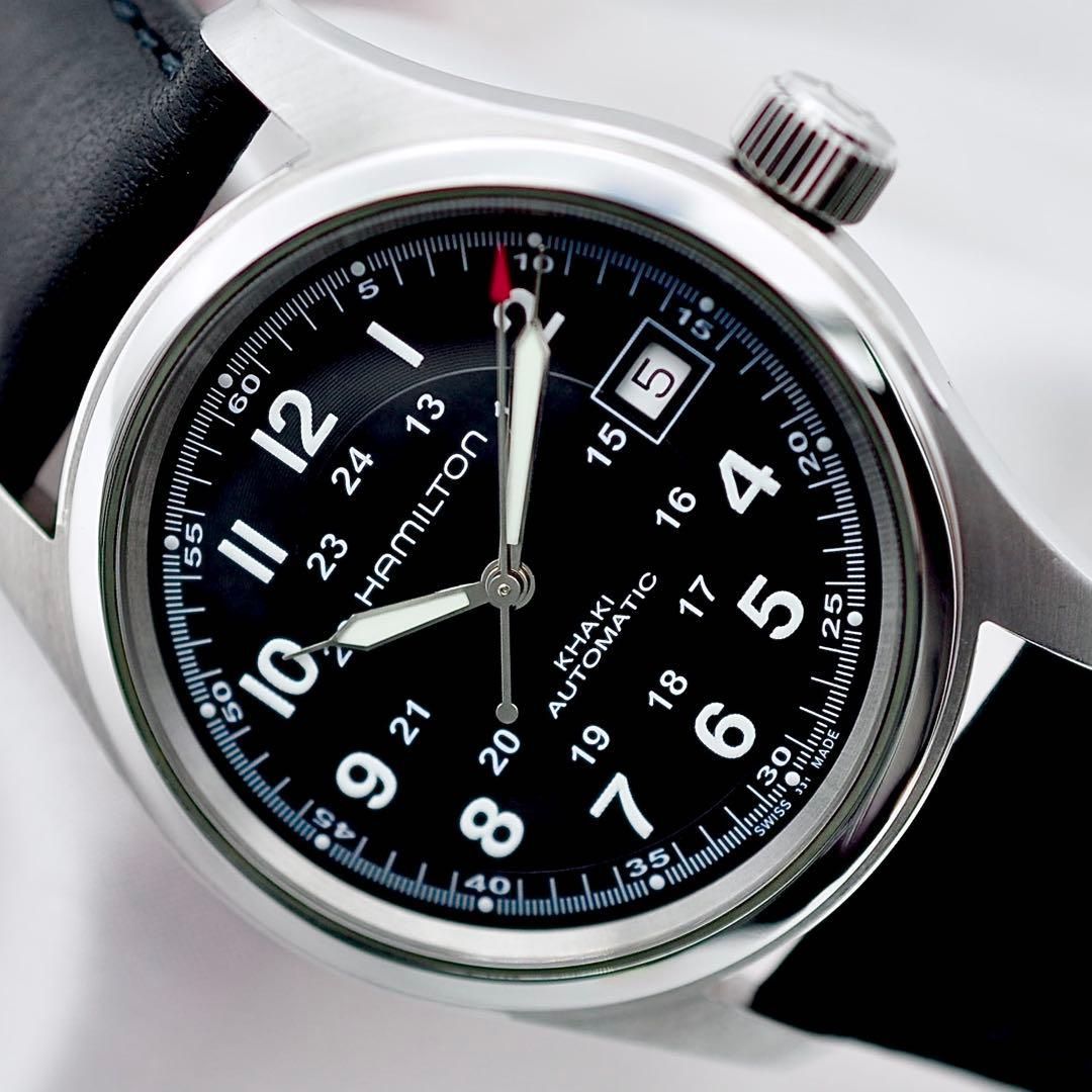 HAMILTON 【未使用品に近い】 カーキフィールド H704450 メンズ W00146 