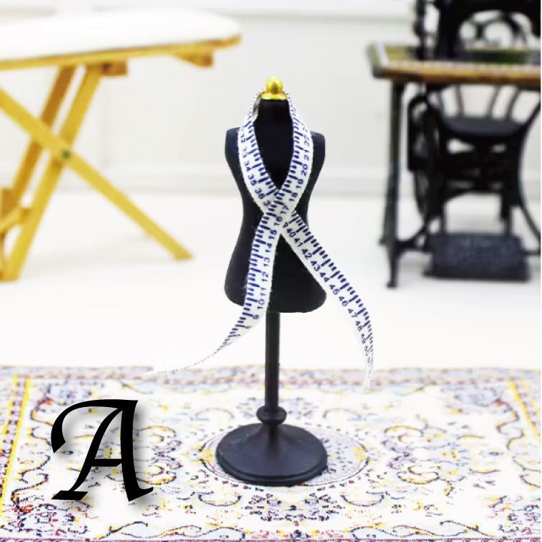 ミニチュア トルソー アクセサリー スタンド 布製メジャー付き