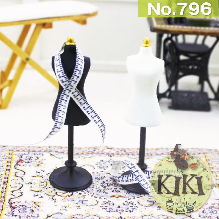 ミニチュア トルソー アクセサリー スタンド 布製メジャー付き