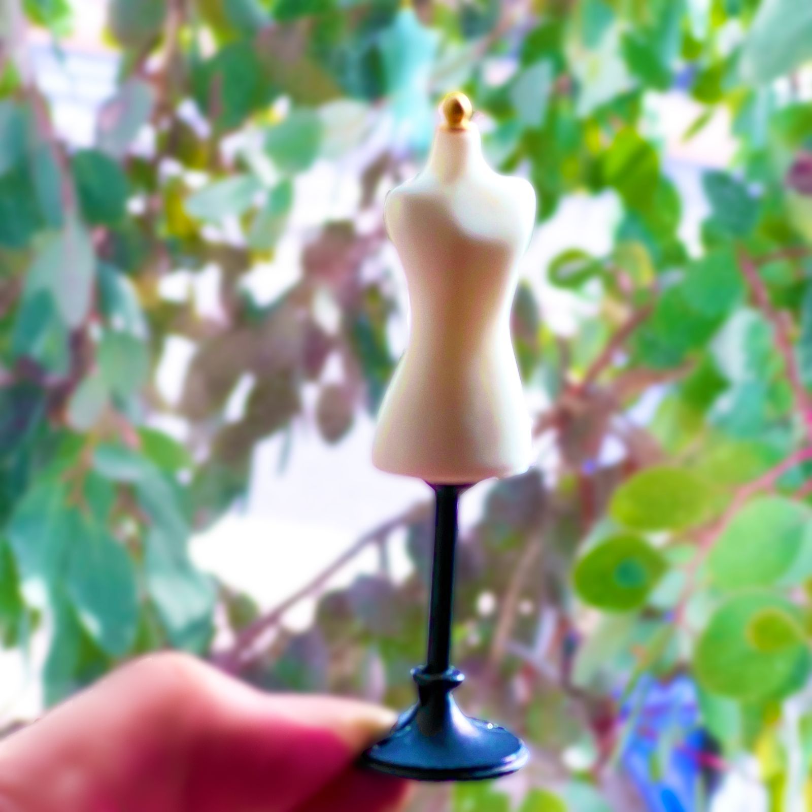 ミニチュア トルソー アクセサリー スタンド 布製メジャー付き