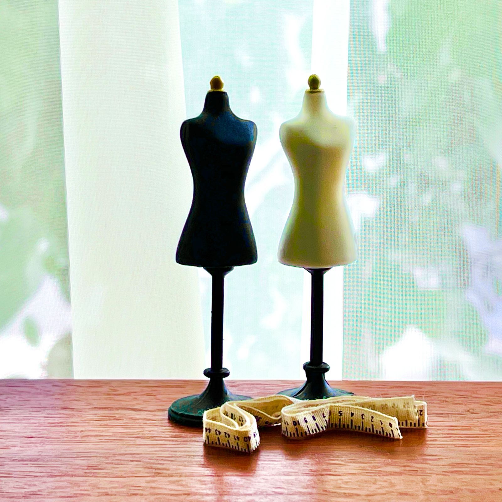 ミニチュア トルソー アクセサリー スタンド 布製メジャー付き