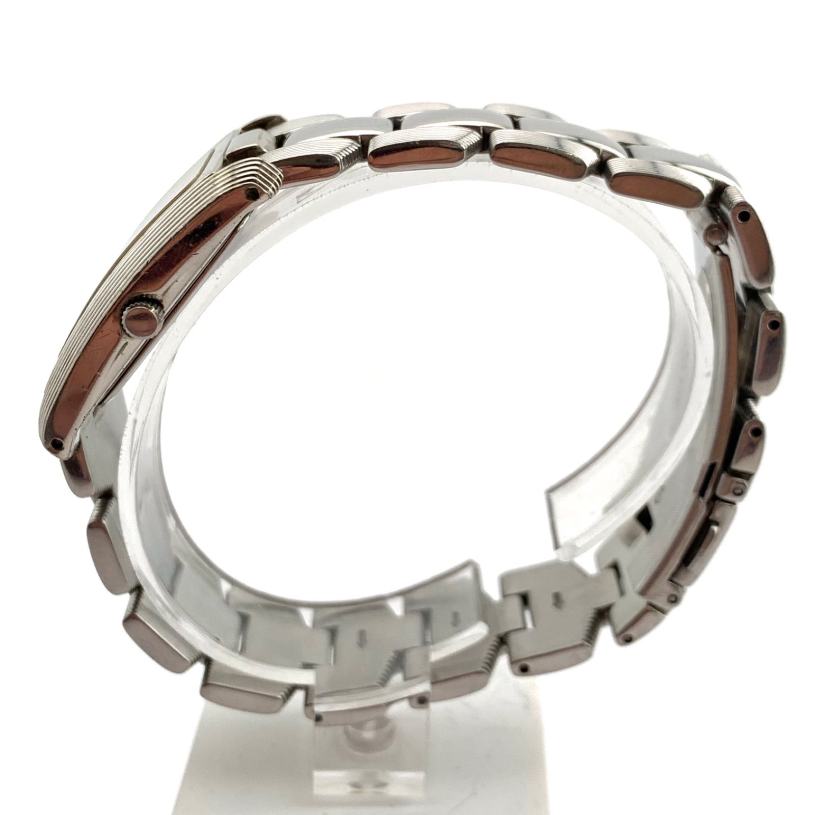 中古】CREDIT SUISSE 999,0 FINE SILVER クォーツ腕時計 シルバー 