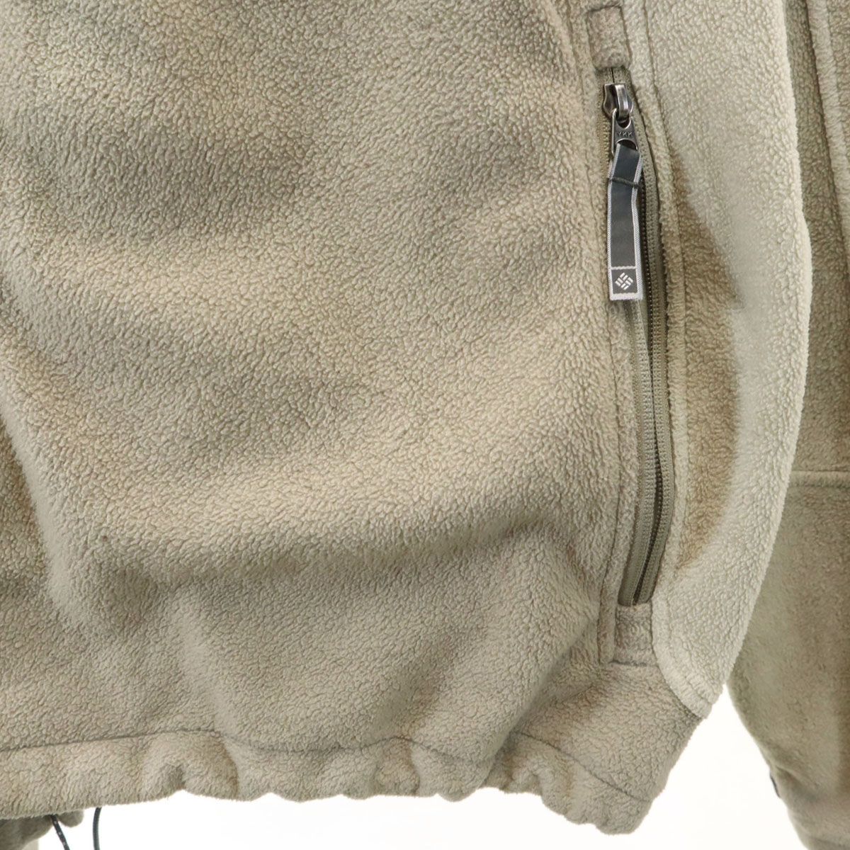 Columbia コロンビア フリースジャケット XL ベージュ系 メンズ 古着 
