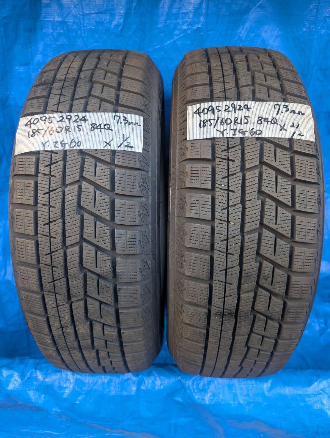 4095) 185⁄60R15 84Q YOKOHAMA スタッドレス 2024年製 185/60R15 84Q 