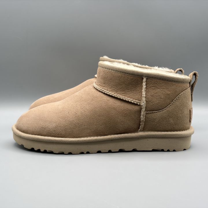新品】UGG ムートンブーツ サンド USA8/JP25cm クラシックウルトラミニ
