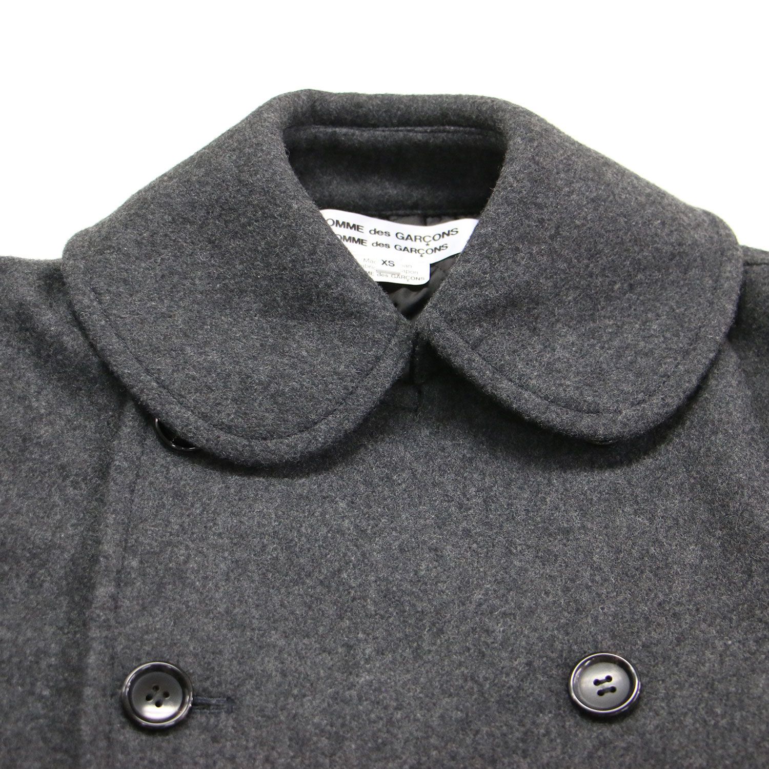COMME des GARÇONS 丸襟 コート XS ⁄ ギャルソン COMME des