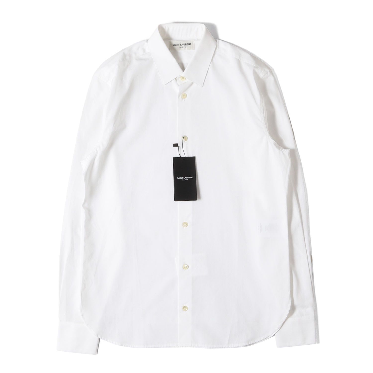新品同様】SAINT LAURENT PARIS サンローラン パリ シャツ ホワイト 白