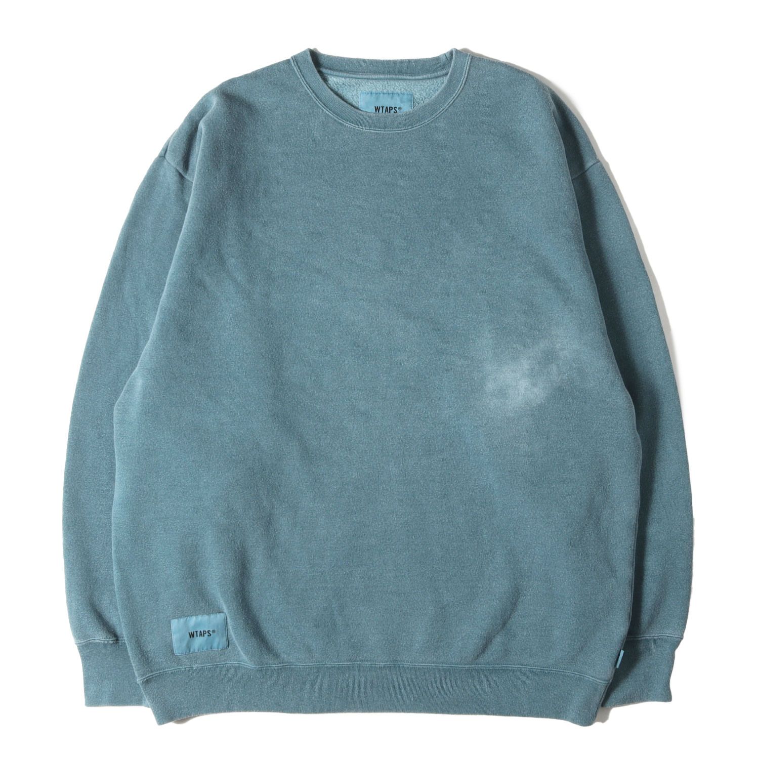 WTAPS ダブルタップス スウェット ブルー サイズ:L | 24AW 製品染め 