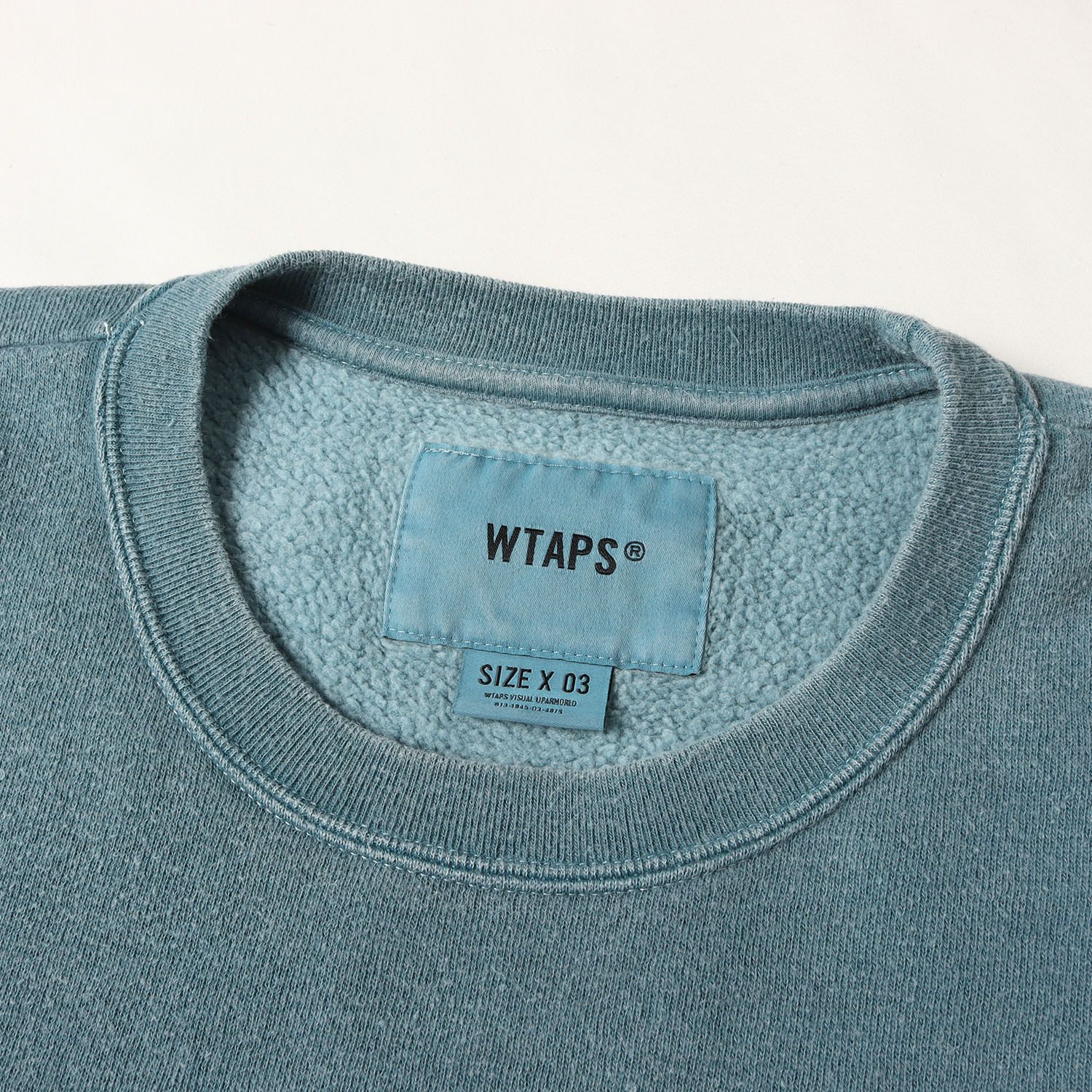 WTAPS ダブルタップス スウェット ブルー サイズ:L | 24AW 製品染め 