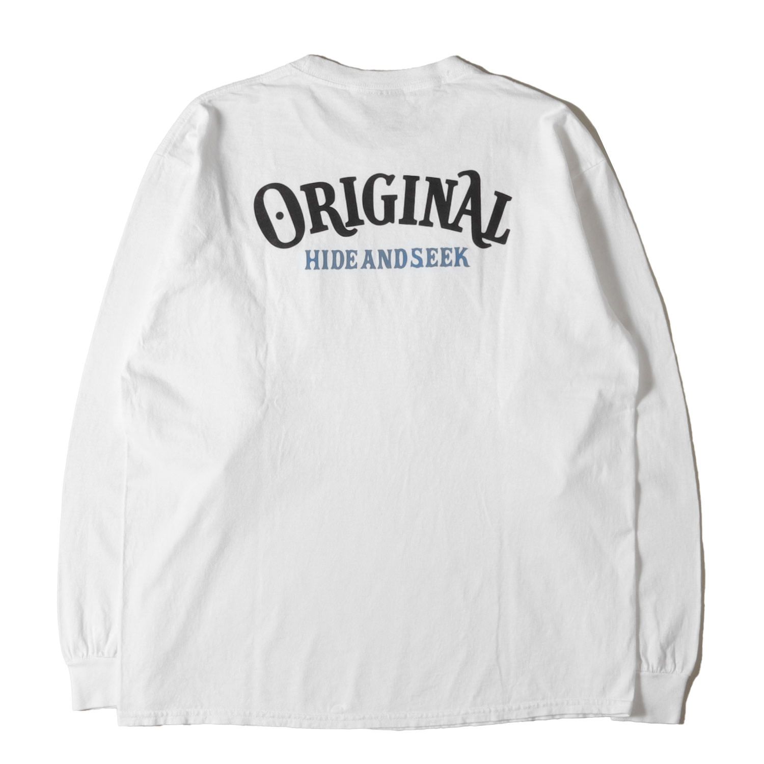 HideandSeek ハイドアンドシーク Tシャツ ホワイト 白 サイズ:L 