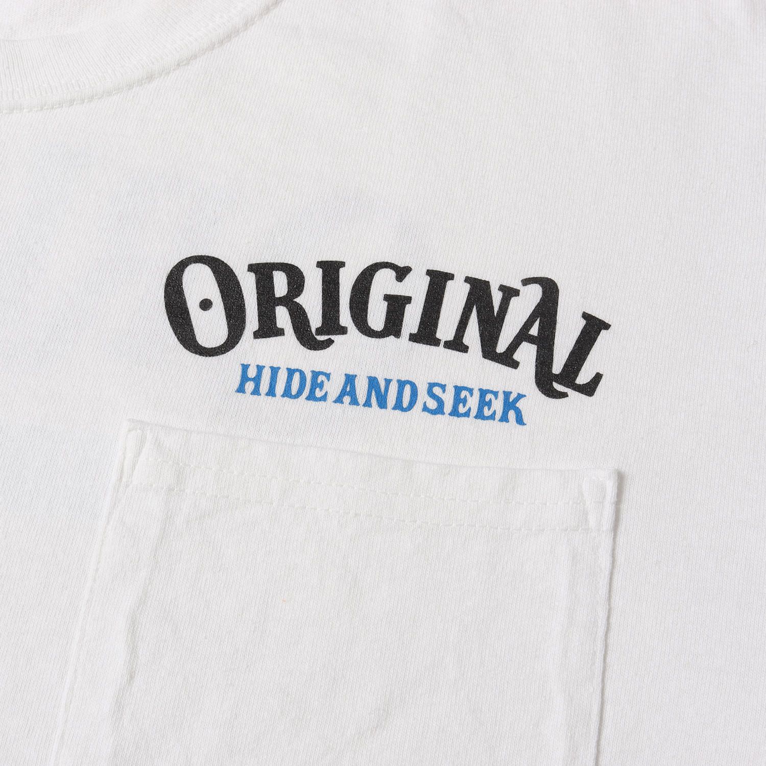 HideandSeek ハイドアンドシーク Tシャツ ホワイト 白 サイズ:L 