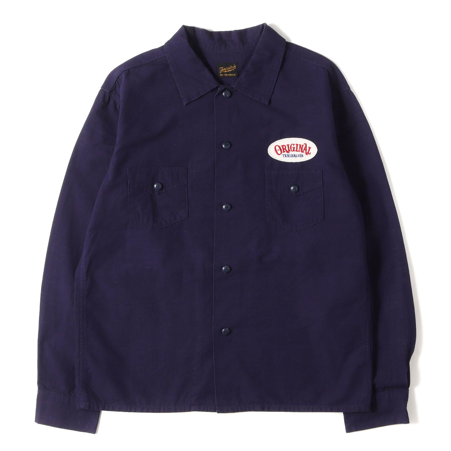 TENDERLOIN テンダーロイン シャツ ネイビー 紺 サイズ:XS | オーバル