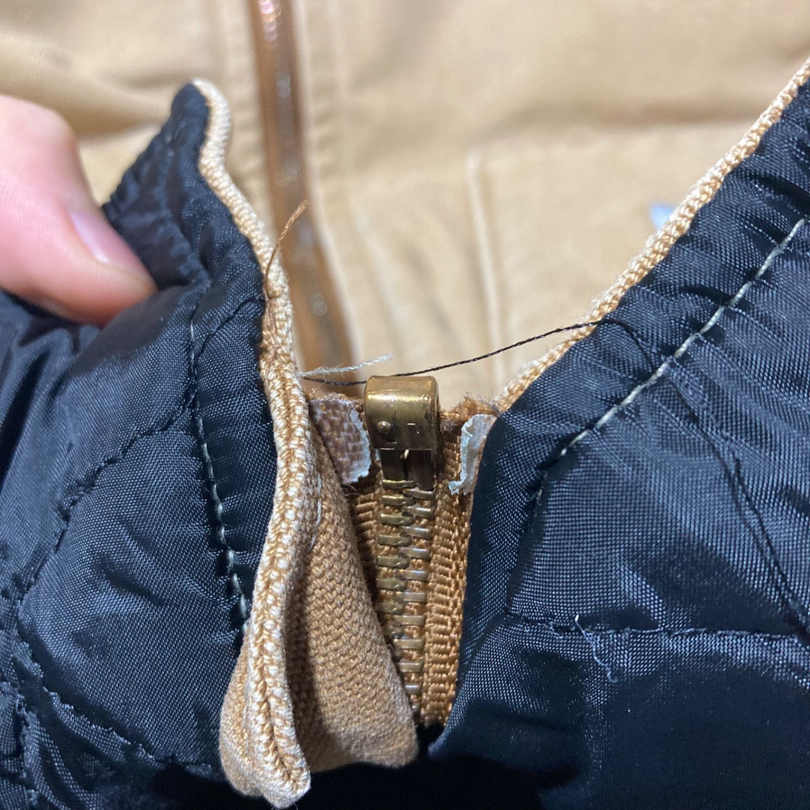 CARHARTT ダックベスト L カーハート USA製 腰ゴム DUCK VEST VINTAGE