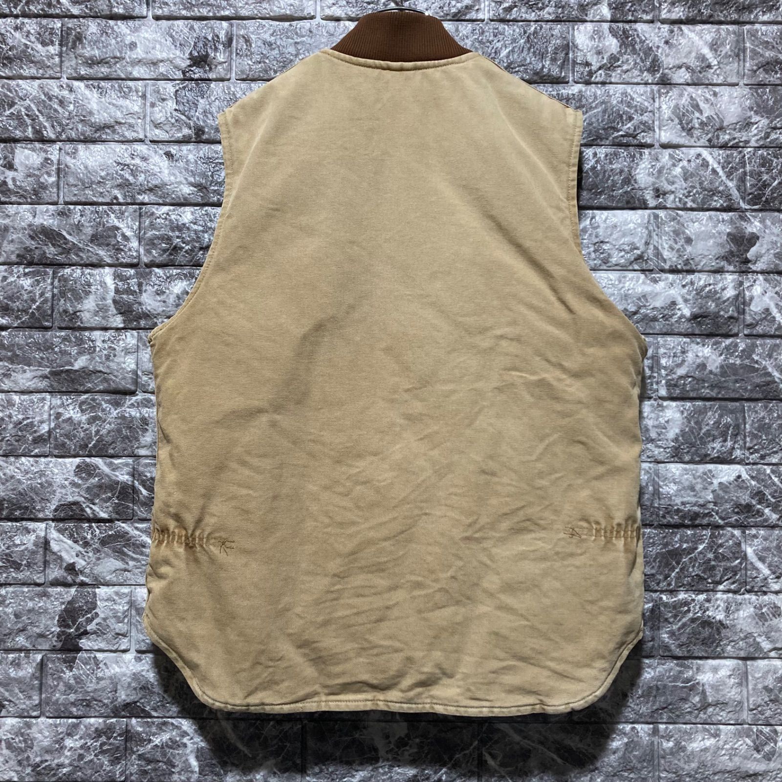 CARHARTT ダックベスト L カーハート USA製 腰ゴム DUCK VEST VINTAGE
