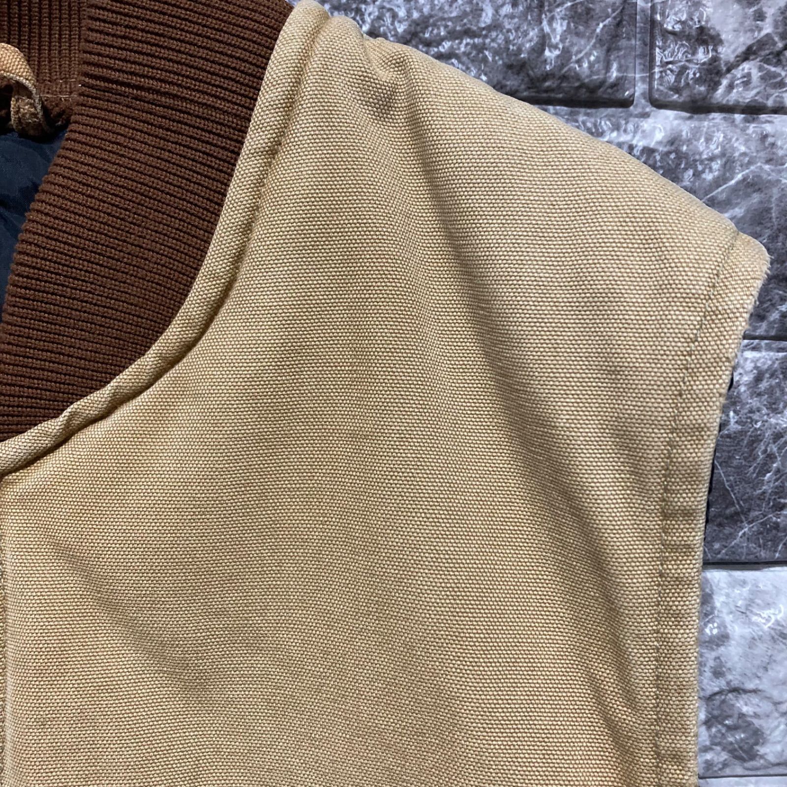CARHARTT ダックベスト L カーハート USA製 腰ゴム DUCK VEST VINTAGE
