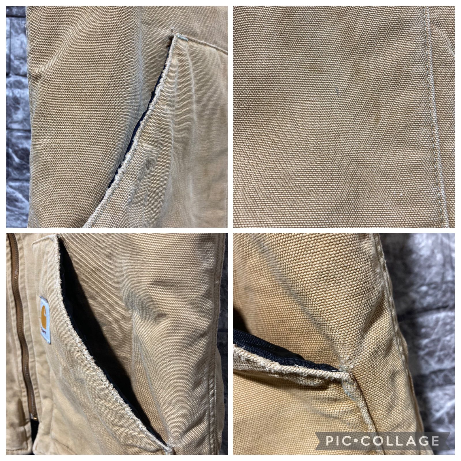 CARHARTT ダックベスト L カーハート USA製 腰ゴム DUCK VEST VINTAGE