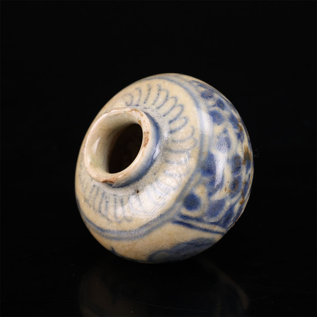 明代青花】 安南染付 小壷 茶入／箱付 時代のホツあり！CP394 - メルカリ