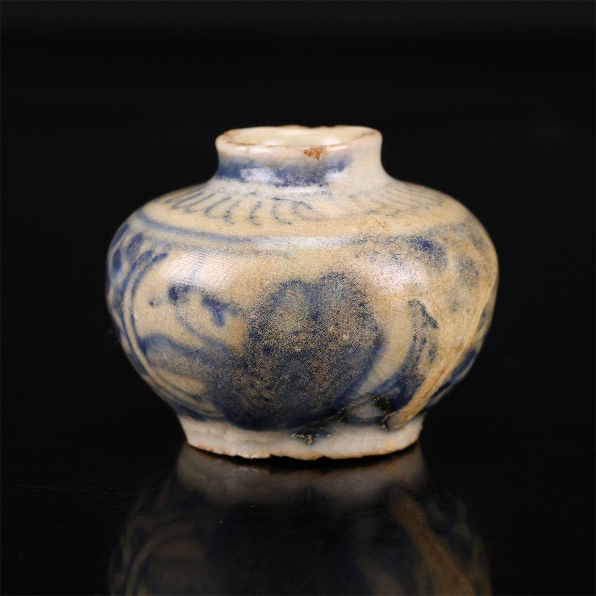 明代青花】 安南染付 小壷 茶入／箱付 時代のホツあり！CP394 - メルカリ